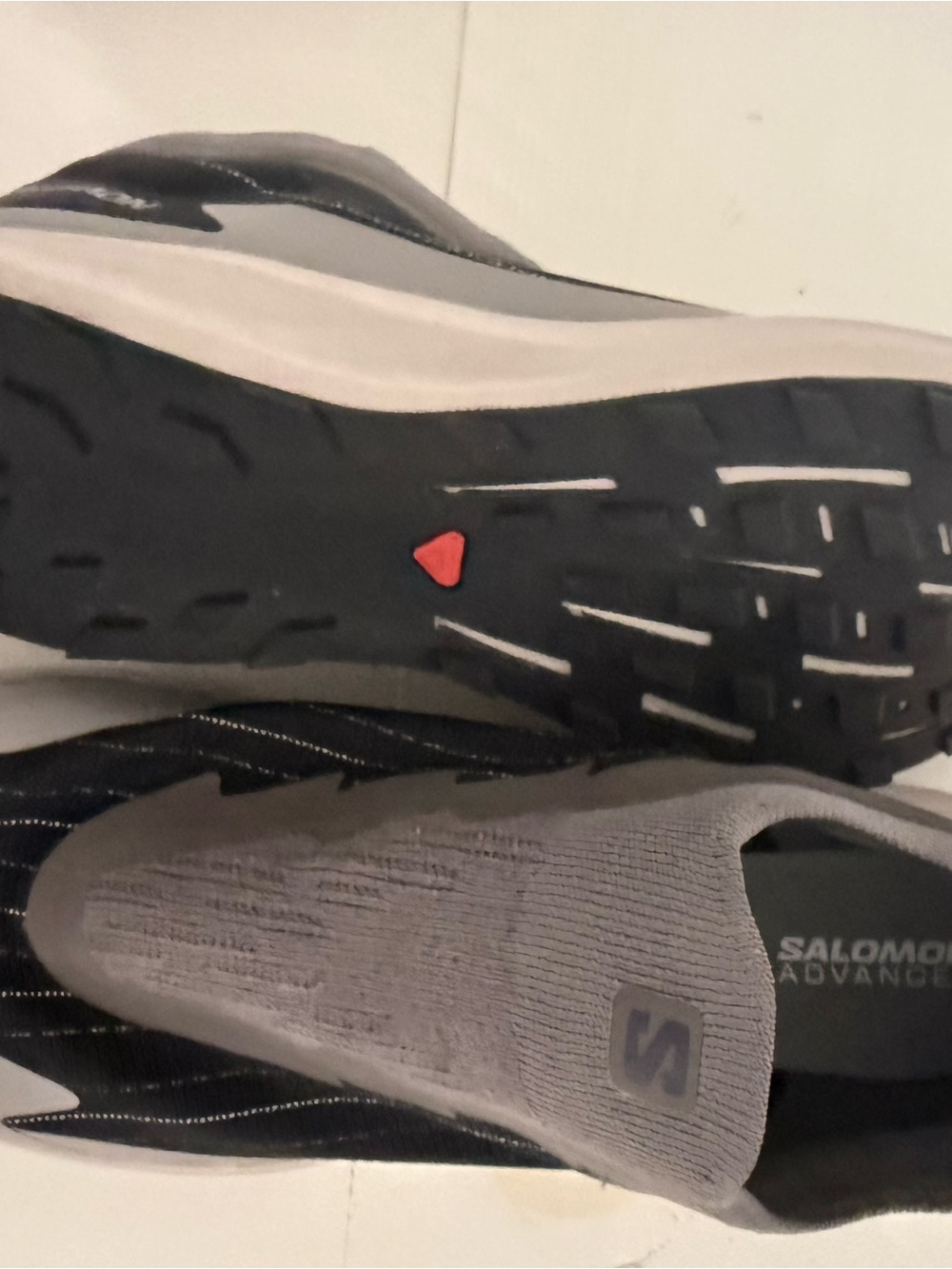 Salomon Women's Slip-On Athletic Shoe in Light Gray and Black - Picture 4 of 5